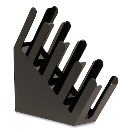 Mind Reader Foundation Collection 4-Compartment Graduated Countertop Coffee Cup Dispenser, 4 x 18 x 16, Black 4ACUPHOLD-BLK